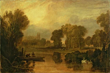 Eton College vom Fluss aus oder Die Themse bei Eton, um 1808